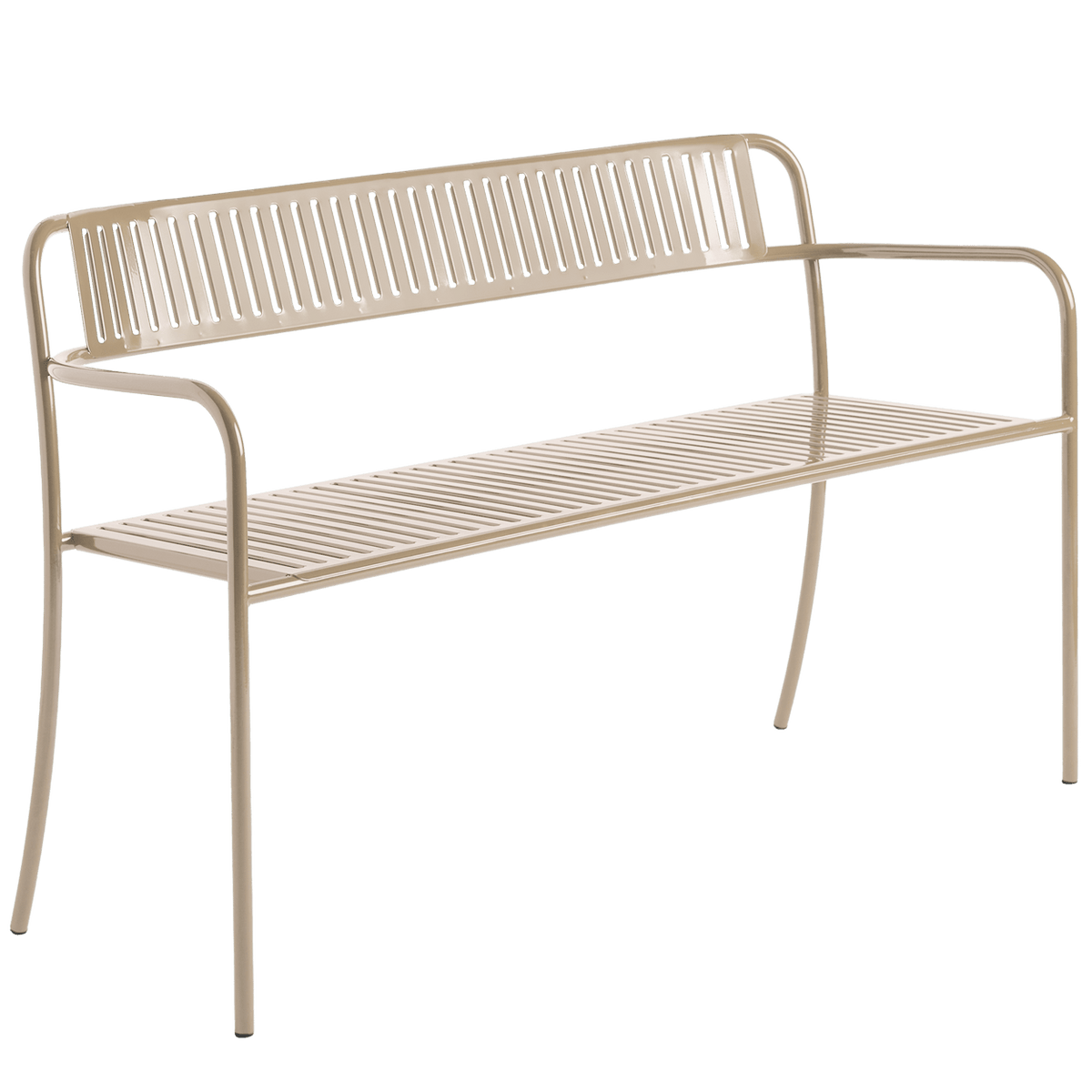 TOLIX PATIO BENCH WITH BACKREST - DYKE & DEAN