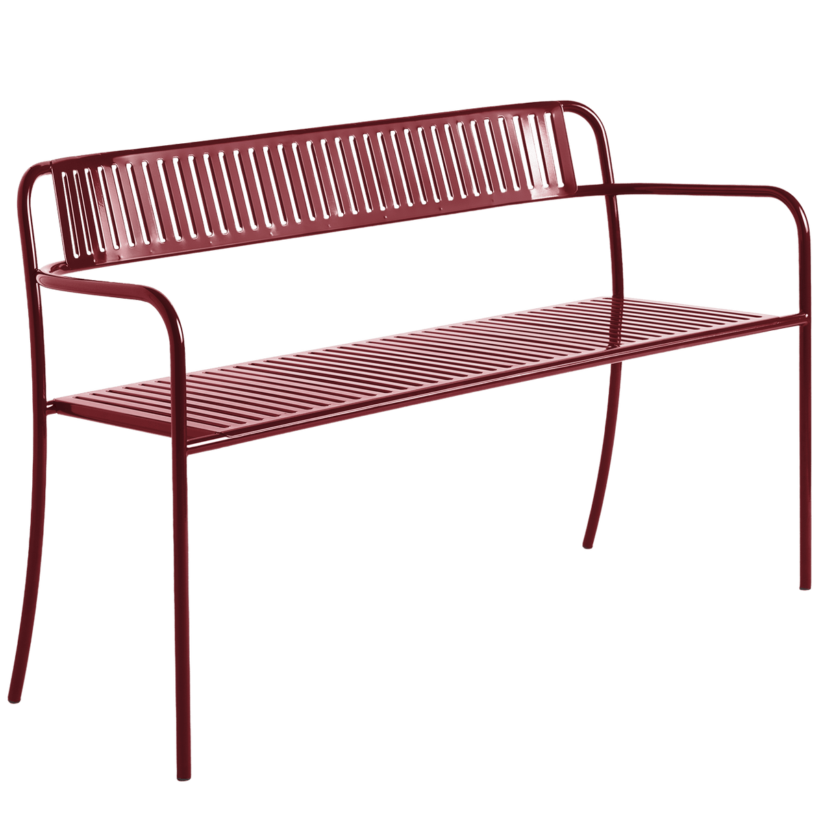TOLIX PATIO BENCH WITH BACKREST - DYKE & DEAN