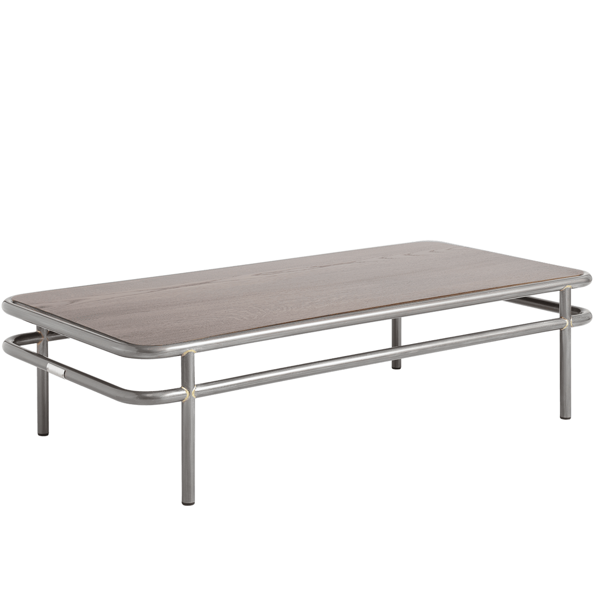 TOLIX UD WALNUT STAINED OAK TOP COFFEE TABLE 120x60 - DYKE & DEAN