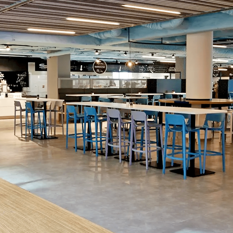 TON LEAF STOOL WITH BACKREST HIGH - DYKE & DEAN