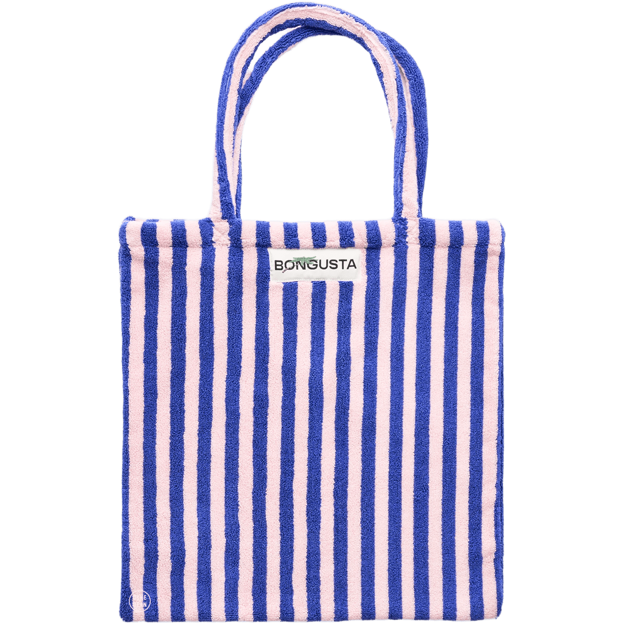 TOWEL FABRIC TOTE BAG DAZZLING BLUE & ROSE - DYKE & DEAN