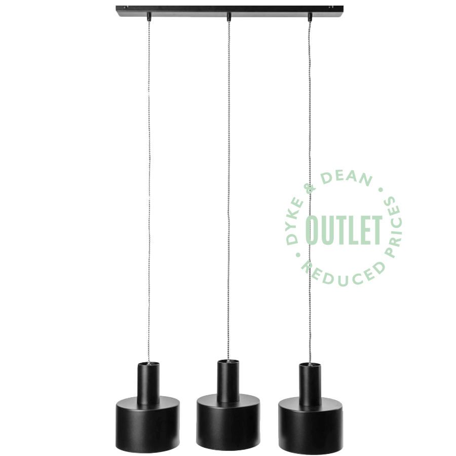 TRIPLE HAT SHADE PENDANT OUTLET - DYKE & DEAN