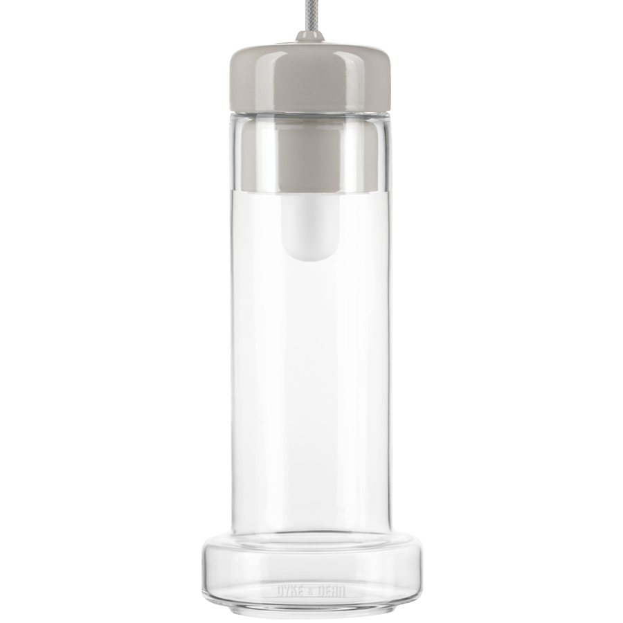 TUBA PORCELAIN CRYSTAL GLASS LIGHT PENDANTS - DYKE & DEAN