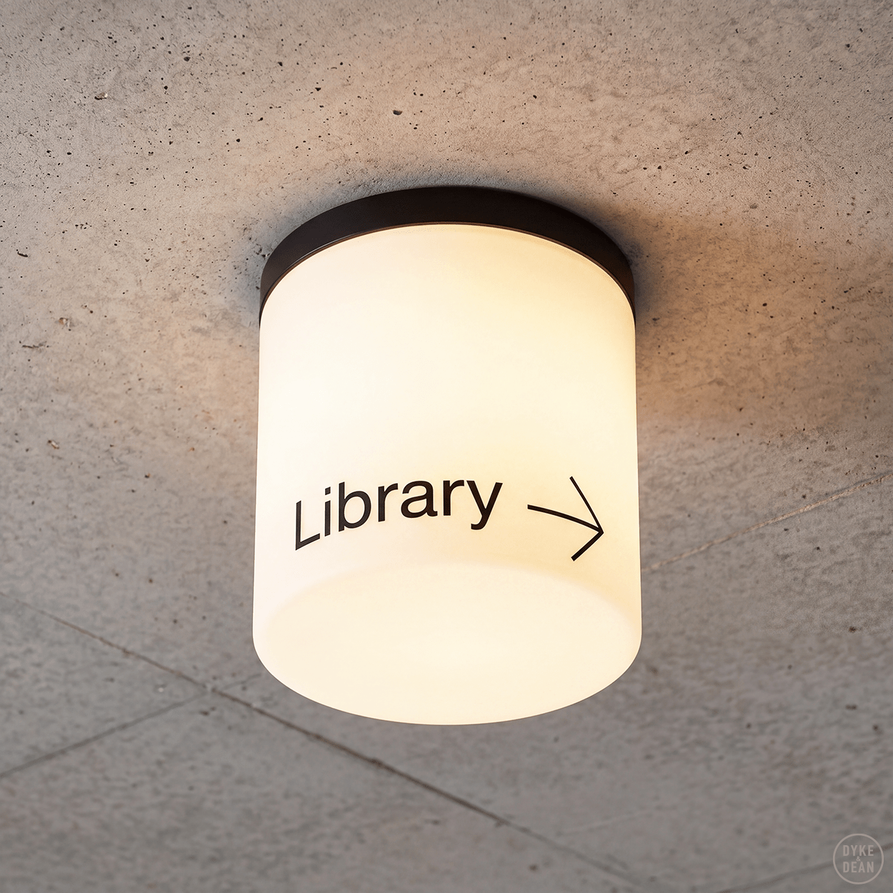 TUBE LAMP BLACK BASE SMALL - DYKE & DEAN