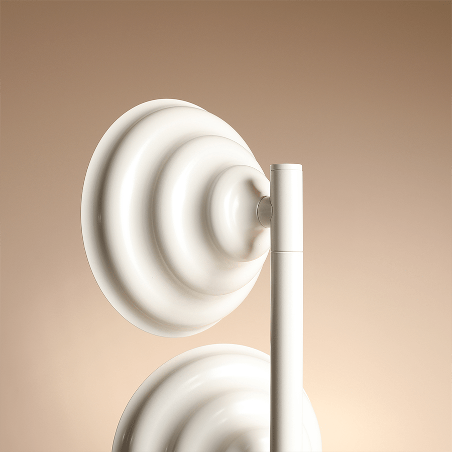 WAVE 3 LIGHT FLOOR LAMP CREAM - DYKE & DEAN