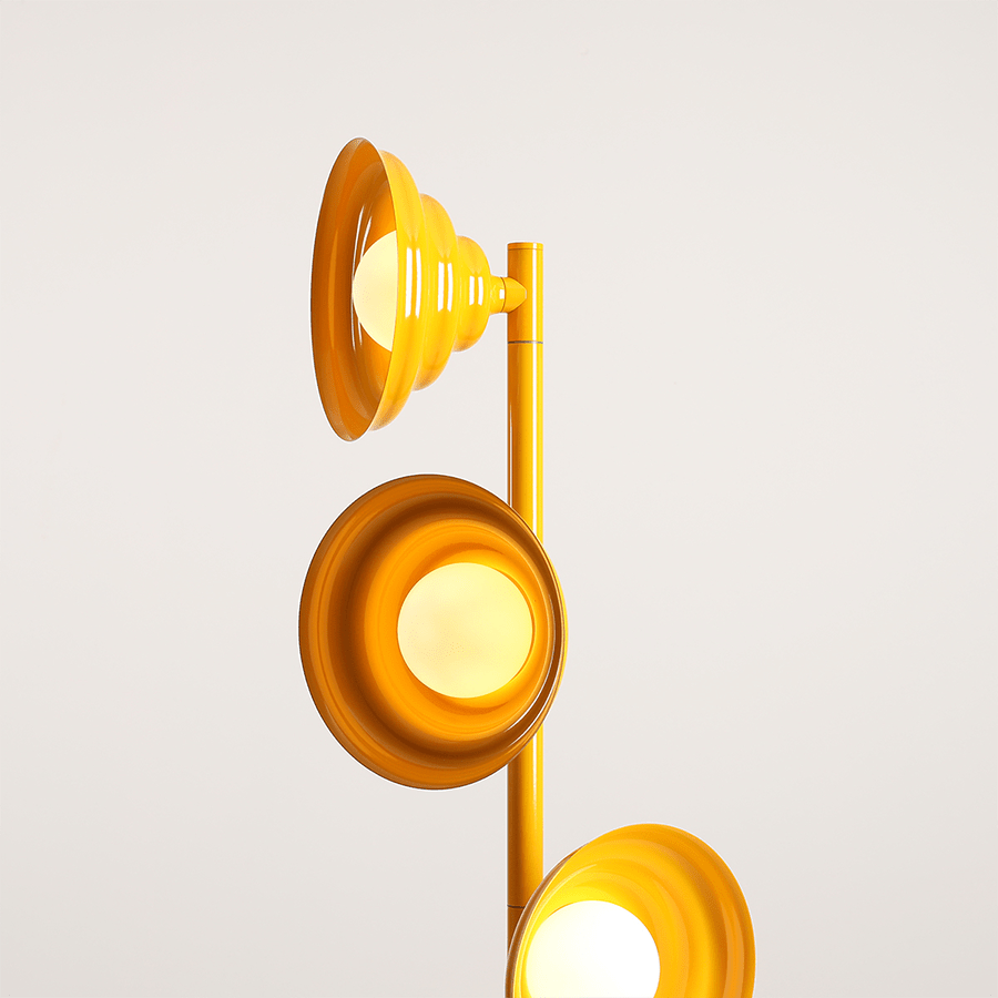 WAVE 3 LIGHT FLOOR LIGHT YELLOW - DYKE & DEAN