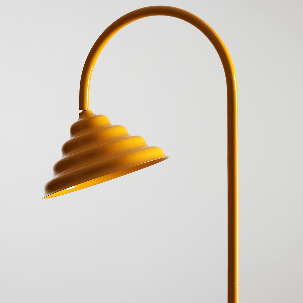 WAVE ARCH LIGHT FLOOR LAMP YELLOW - DYKE & DEAN
