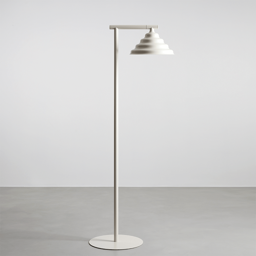 WAVE CONE FLOOR LIGHT CREAM - DYKE & DEAN