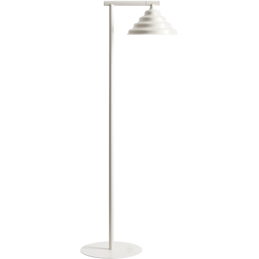 WAVE CONE FLOOR LIGHT CREAM - DYKE & DEAN