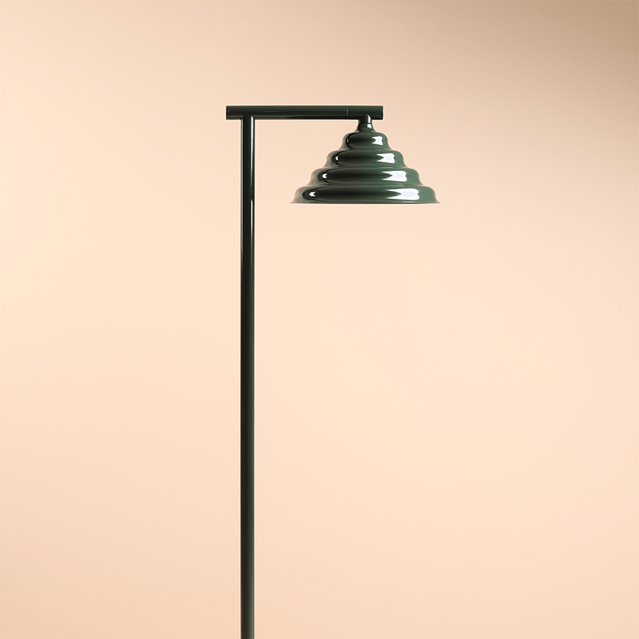 WAVE CONE FLOOR LIGHT DEEP GREEN - DYKE & DEAN