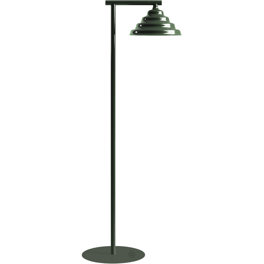 WAVE CONE FLOOR LIGHT DEEP GREEN - DYKE & DEAN