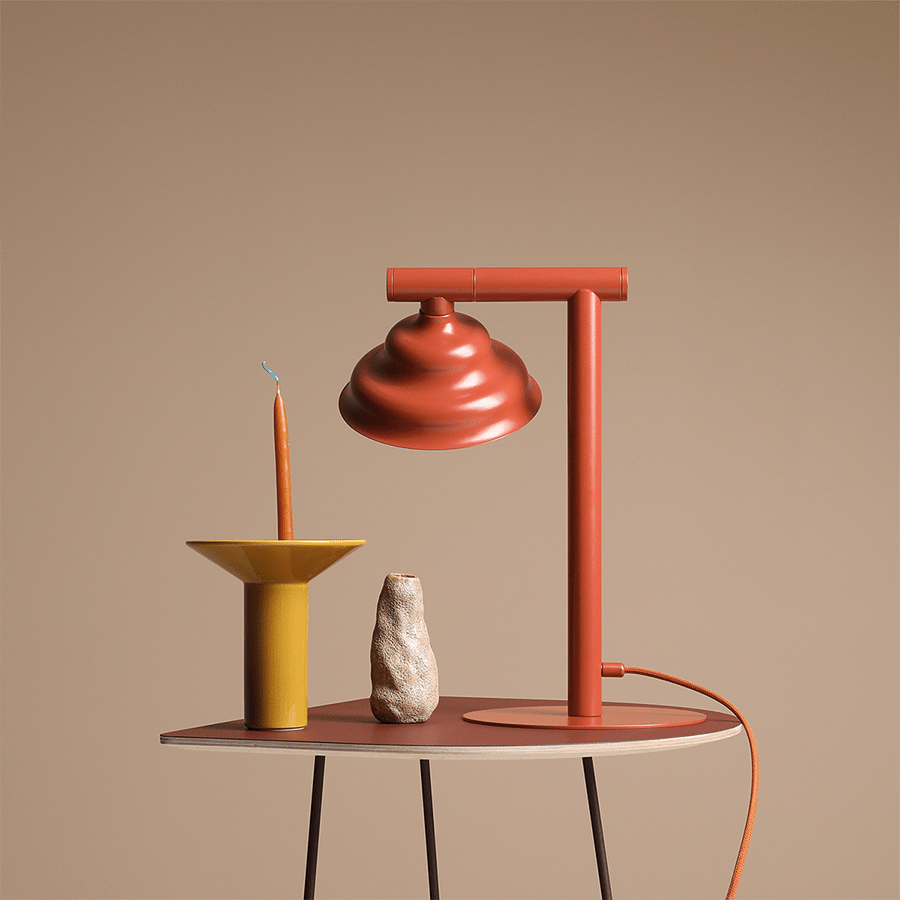 WAVE ENERGETIC TABLE LIGHT RED - DYKE & DEAN