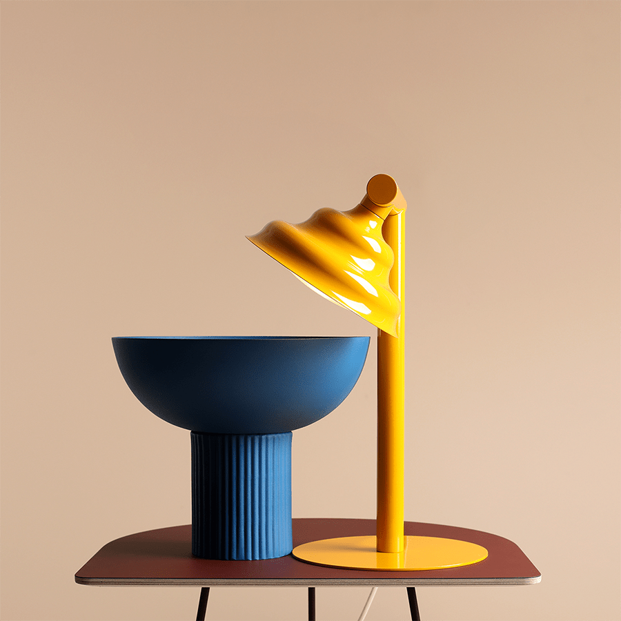 WAVE ENERGETIC TABLE LIGHT YELLOW - DYKE & DEAN