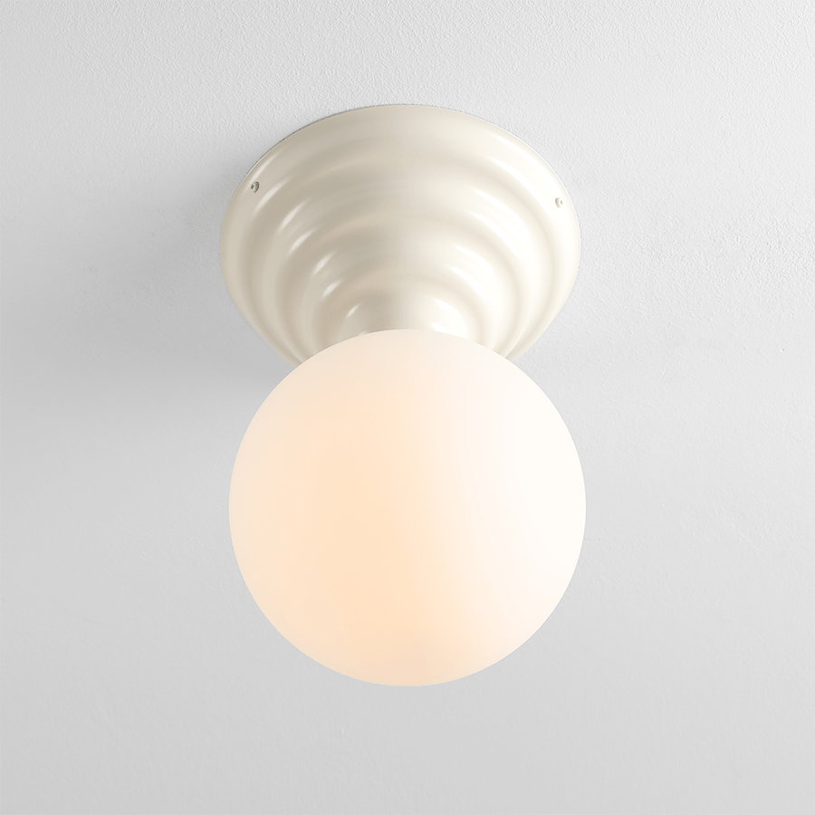 WAVE FIXED CEILING LIGHT CREAM - DYKE & DEAN