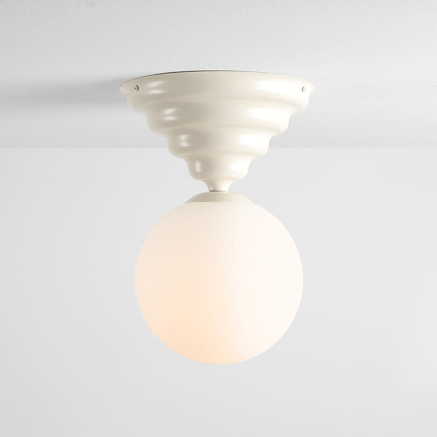WAVE FIXED CEILING LIGHT CREAM - DYKE & DEAN