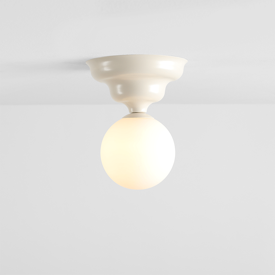 WAVE FIXED CEILING LIGHT CREAM SMALL - DYKE & DEAN