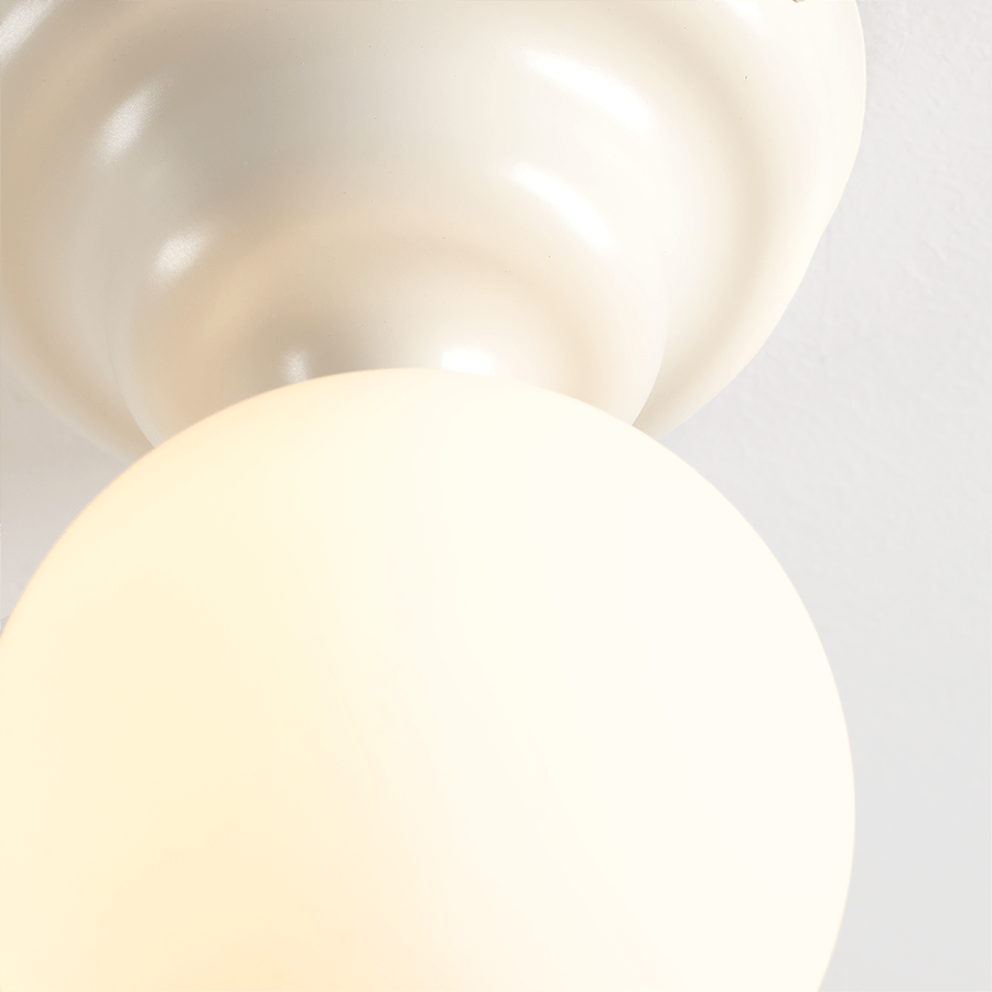 WAVE FIXED CEILING LIGHT CREAM SMALL - DYKE & DEAN