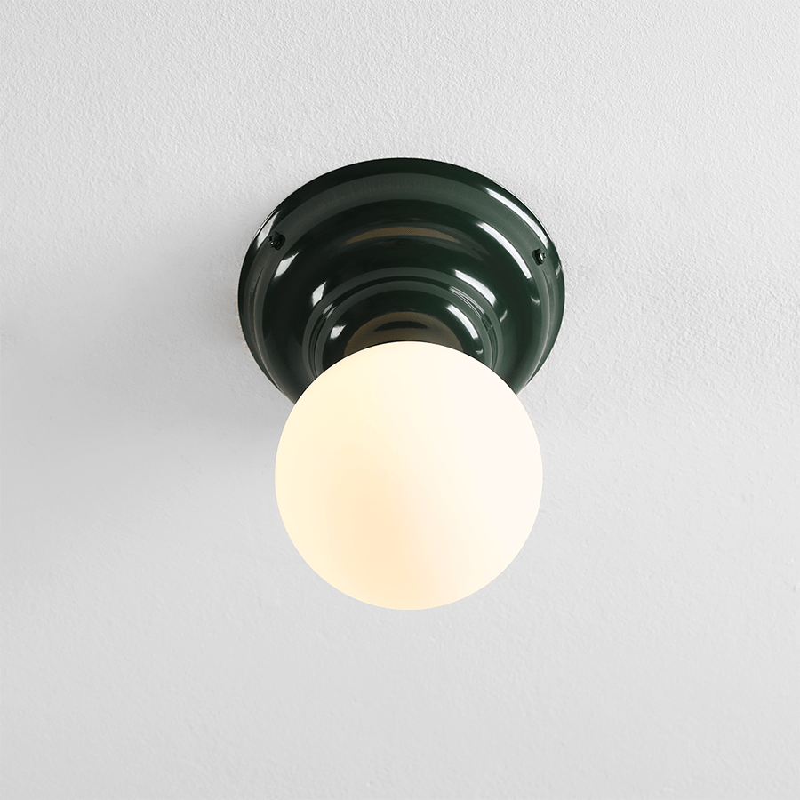 WAVE FIXED CEILING LIGHT GREEN SMALL - DYKE & DEAN