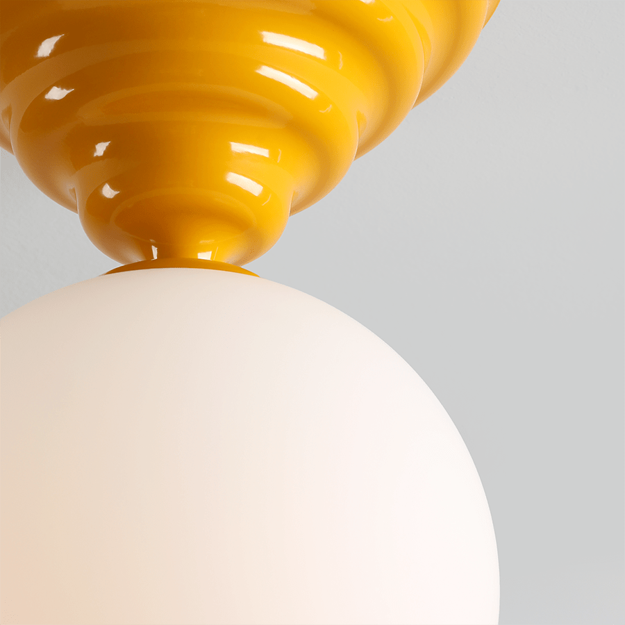 WAVE FIXED CEILING LIGHT YELLOW - DYKE & DEAN