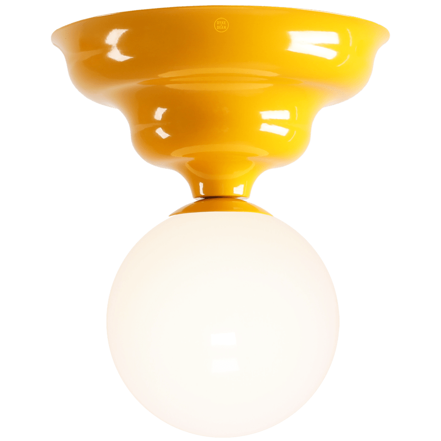 WAVE FIXED CEILING LIGHT YELLOW SMALL - DYKE & DEAN