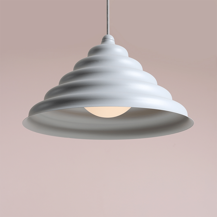 WAVE HANGING PENDANT LIGHT GREY L - DYKE & DEAN