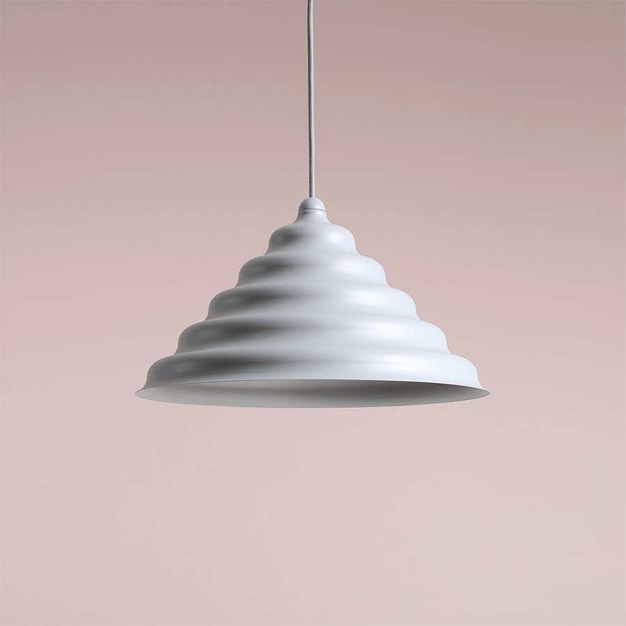 WAVE HANGING PENDANT LIGHT GREY XL - DYKE & DEAN