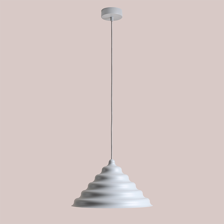 WAVE HANGING PENDANT LIGHT GREY XL - DYKE & DEAN