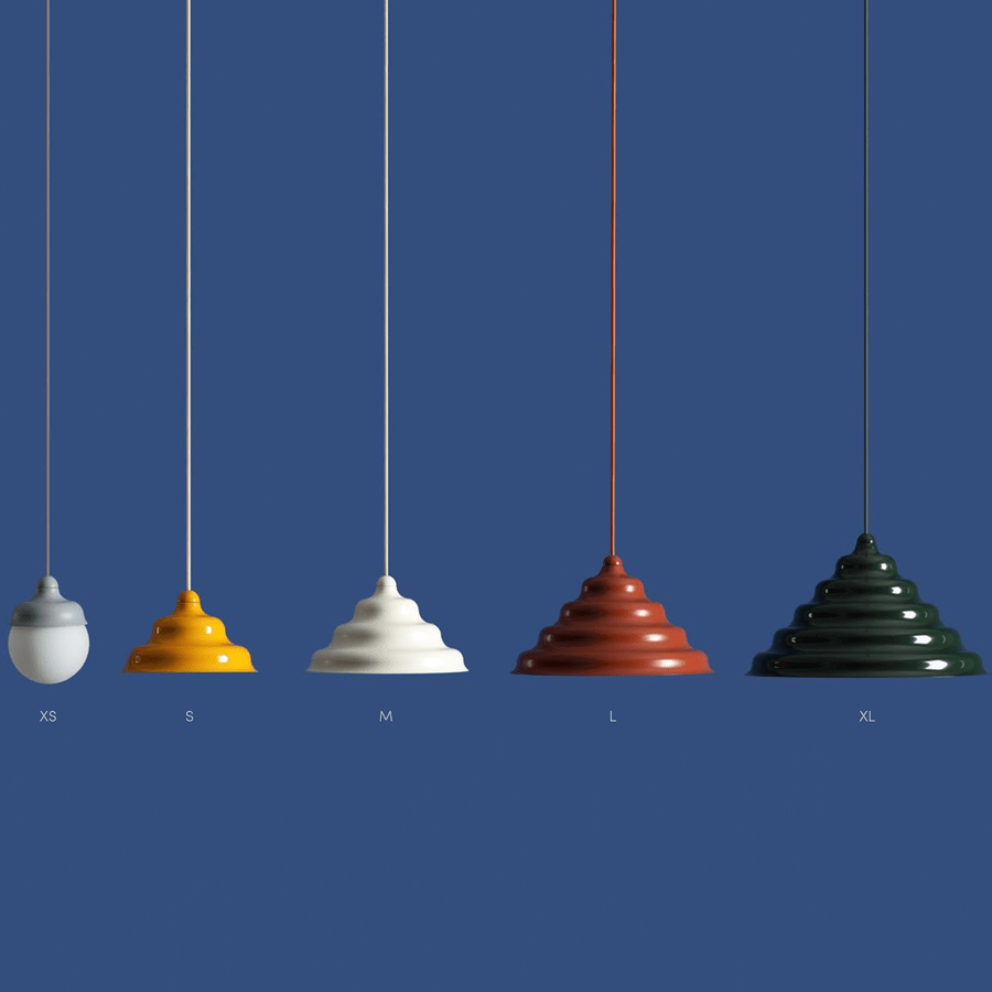 WAVE HANGING PENDANT LIGHT GREY XL - DYKE & DEAN