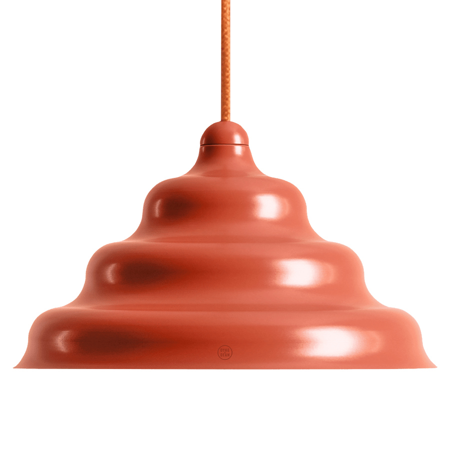 WAVE HANGING PENDANT LIGHT RED M - DYKE & DEAN