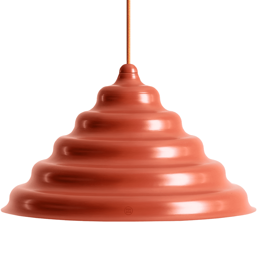 WAVE HANGING PENDANT LIGHT RED XL - DYKE & DEAN