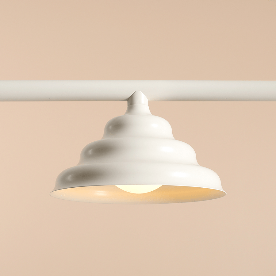 WAVE SUSPENSION BAR PENDANT 3 LIGHT CREAM - DYKE & DEAN