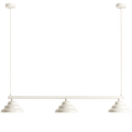 WAVE SUSPENSION BAR PENDANT 3 LIGHT CREAM - DYKE & DEAN