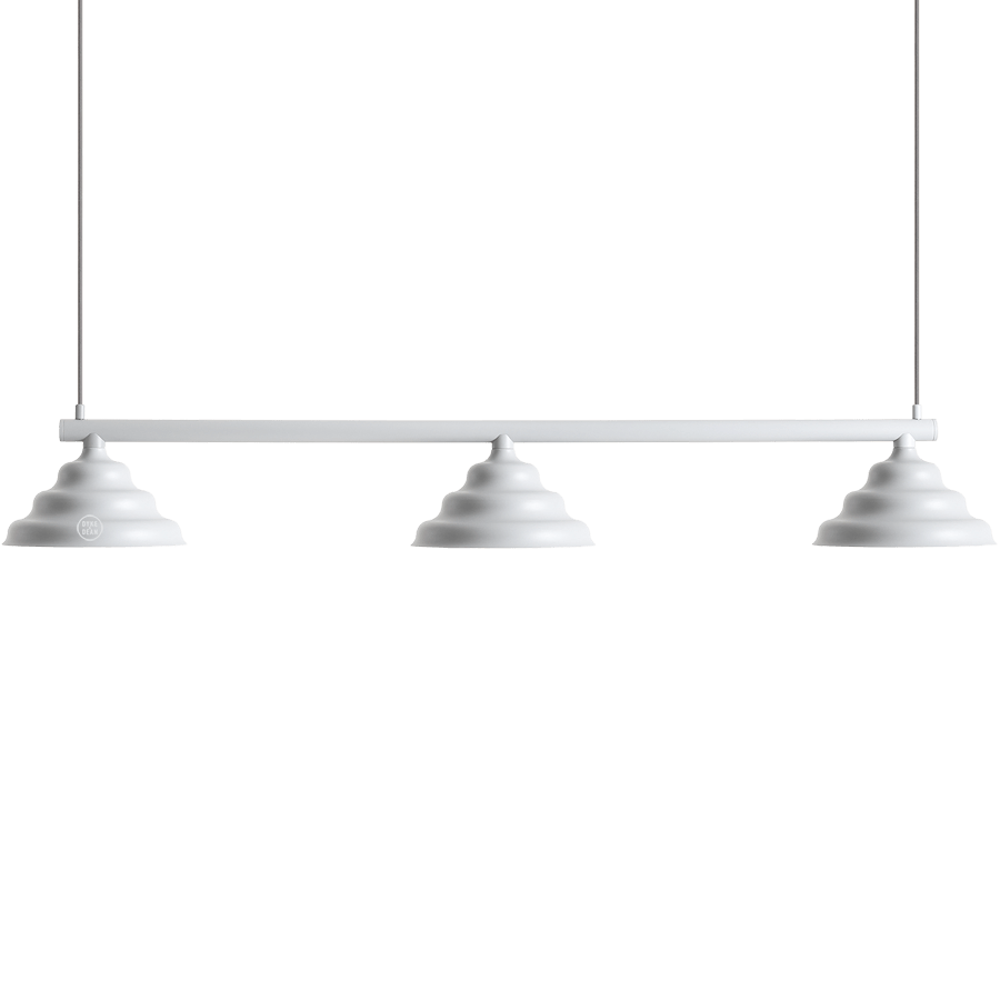 WAVE SUSPENSION BAR PENDANT 3 LIGHT GREY - DYKE & DEAN