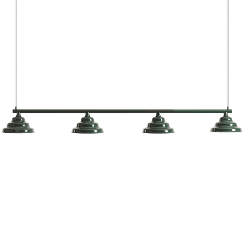 WAVE SUSPENSION BAR PENDANT 4 LIGHT GREEN - DYKE & DEAN