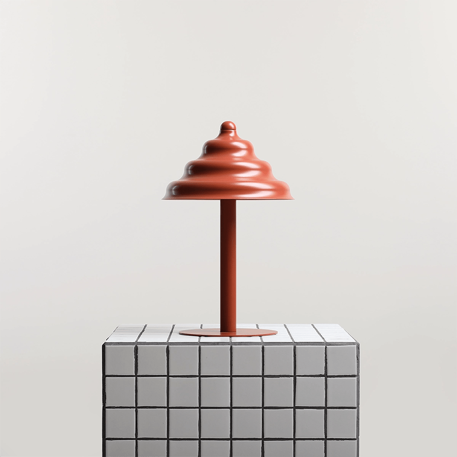 WAVE TABLE LIGHT RED - DYKE & DEAN