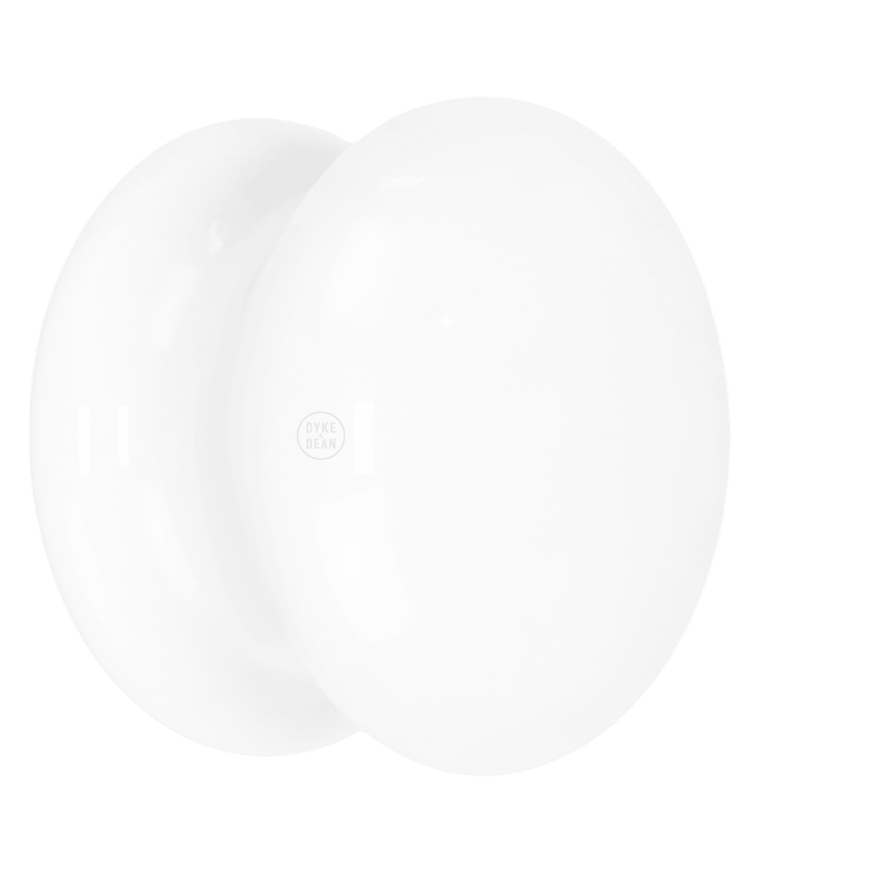 WHITE PORCELAIN DOOR KNOBS - DYKE & DEAN