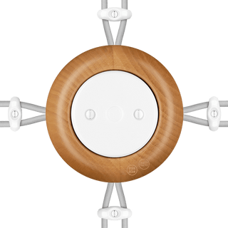 WOODEN PORCELAIN SURFACE MOUNTED FAGUS JUNCTION BOX - DYKE & DEAN