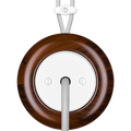 WOODEN PORCELAIN SURFACE MOUNTED NUC MAG CABLE GLAND - DYKE & DEAN