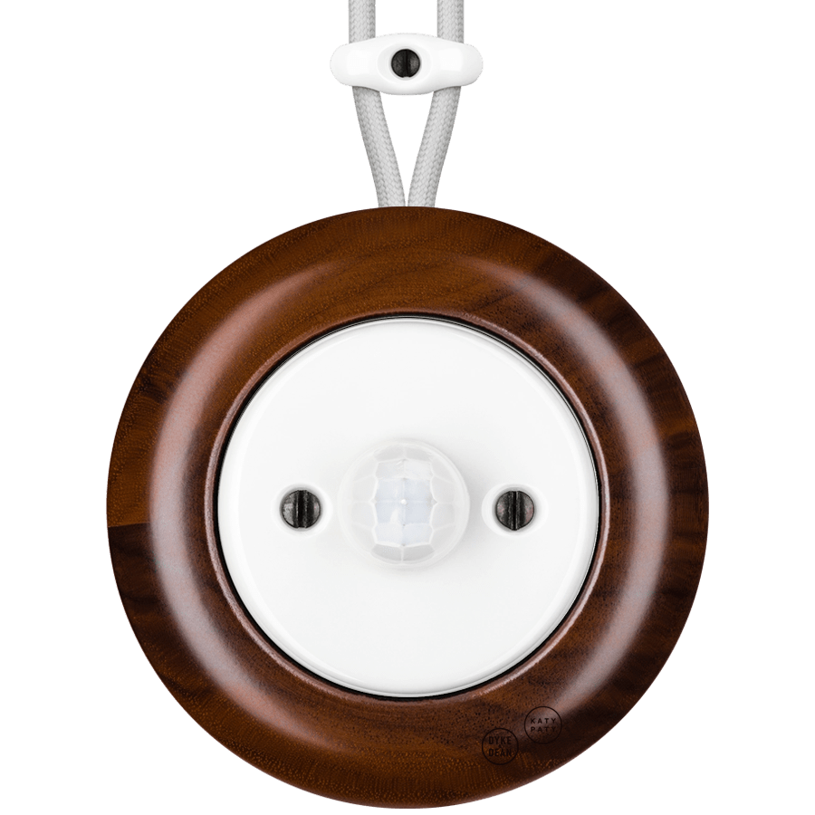 WOODEN PORCELAIN SURFACE MOUNTED NUC MAG SOCKET MOTION SENSOR - DYKE & DEAN