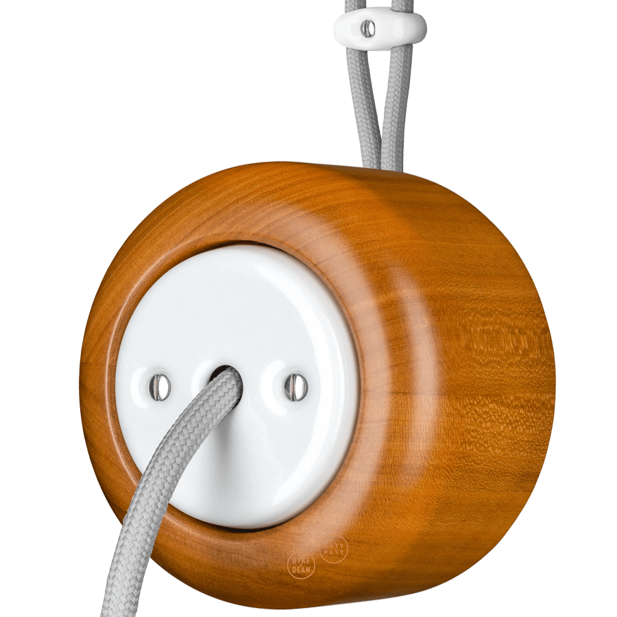 WOODEN PORCELAIN SURFACE MOUNTED PADELUS CABLE GLAND - DYKE & DEAN