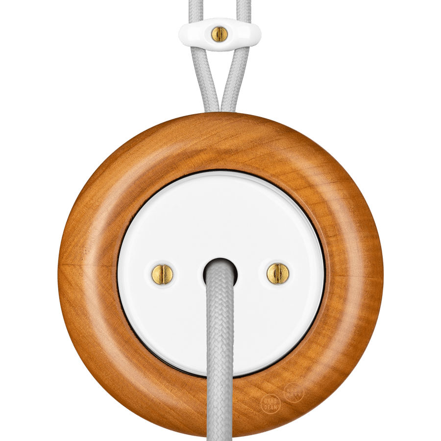 WOODEN PORCELAIN SURFACE MOUNTED PADELUS CABLE GLAND - DYKE & DEAN