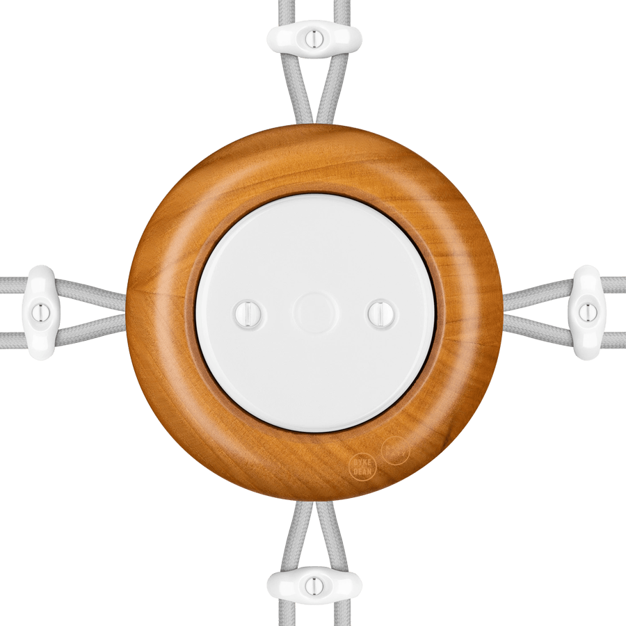 WOODEN PORCELAIN SURFACE MOUNTED PADELUS JUNCTION BOX - DYKE & DEAN