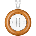 WOODEN PORCELAIN SURFACE MOUNTED PADELUS TOGGLE SWITCH - DYKE & DEAN