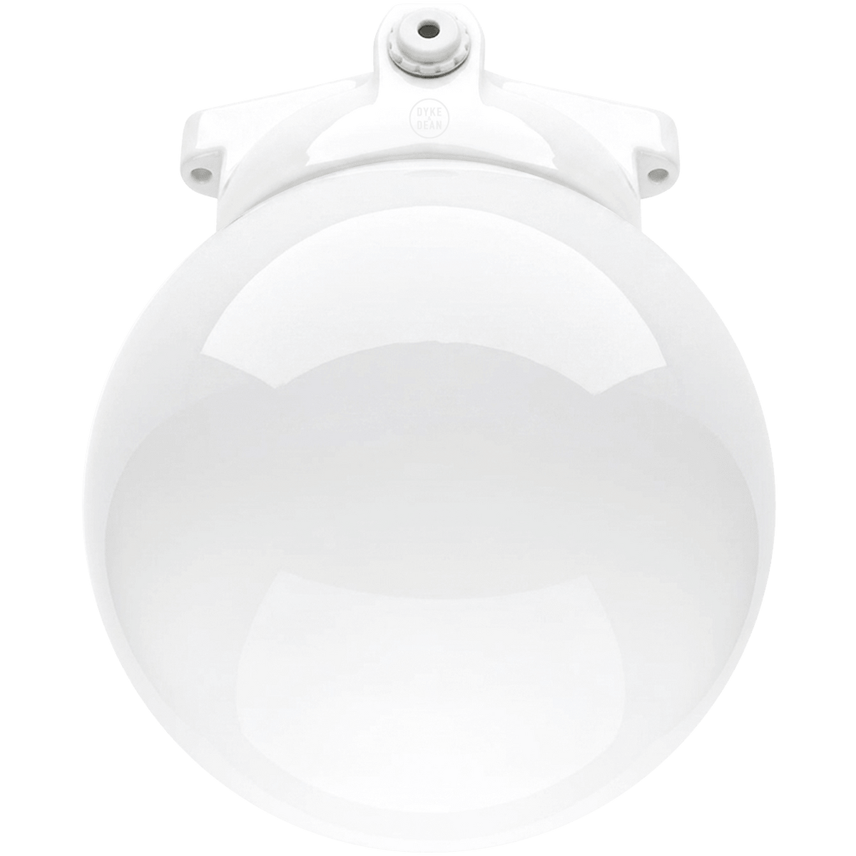 XL WHITE CERAMIC WATERPROOF CEILING LIGHT - DYKE & DEAN