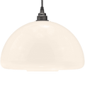 60s OPALINE GLASS PENDANT SHADE - DYKE & DEAN