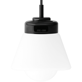 BLACK PORCELAIN CERAMIC PENDANT - OTHER LIGHTS - DYKE & DEAN  - Homewares | Lighting | Modern Home Furnishings