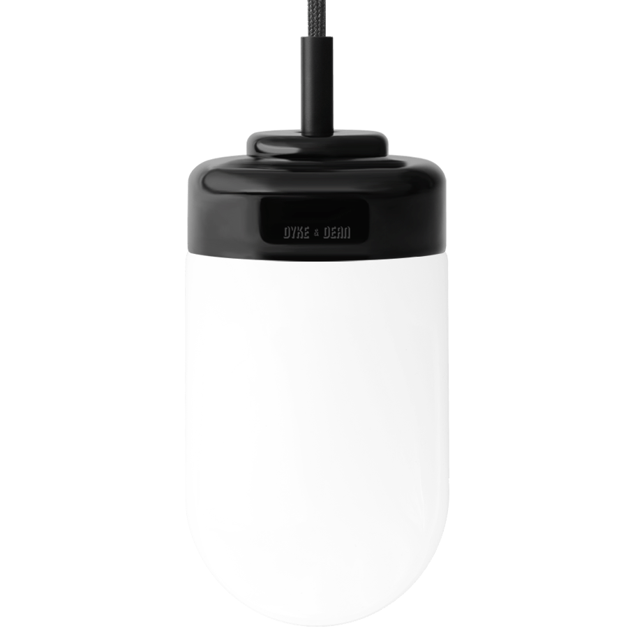 BLACK PORCELAIN CERAMIC PENDANT - OTHER LIGHTS - DYKE & DEAN  - Homewares | Lighting | Modern Home Furnishings