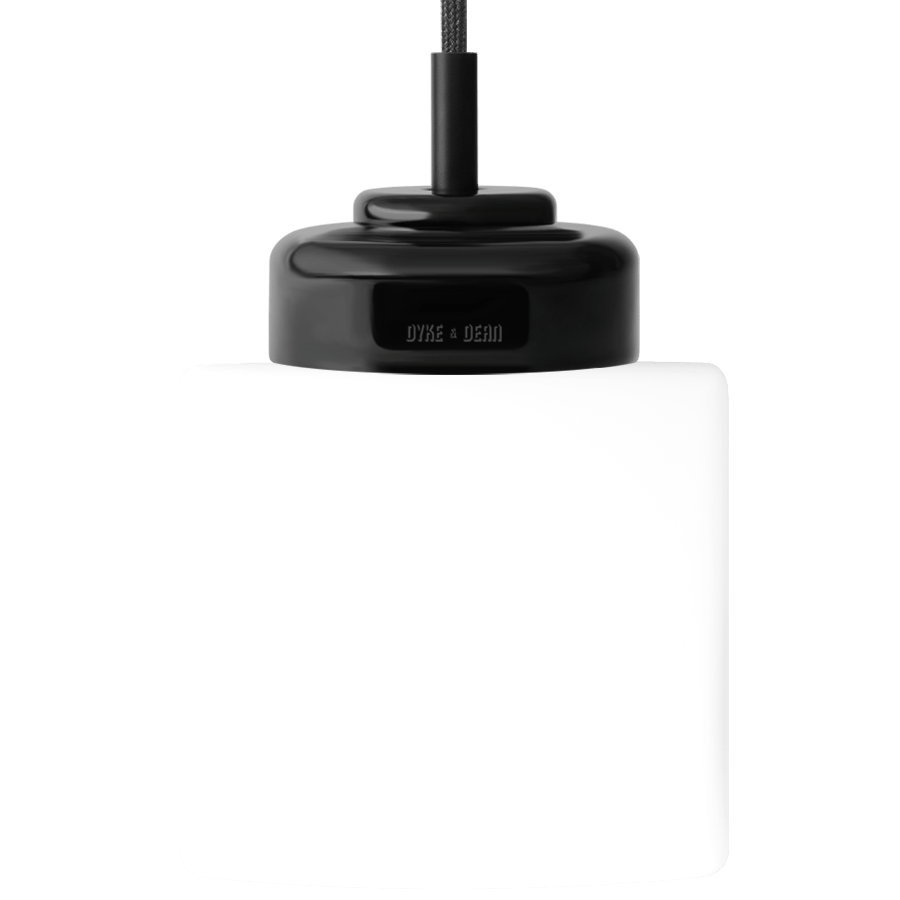 BLACK PORCELAIN CERAMIC PENDANT - OTHER LIGHTS - DYKE & DEAN  - Homewares | Lighting | Modern Home Furnishings