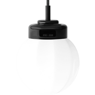 BLACK PORCELAIN CERAMIC PENDANT - OTHER LIGHTS - DYKE & DEAN  - Homewares | Lighting | Modern Home Furnishings