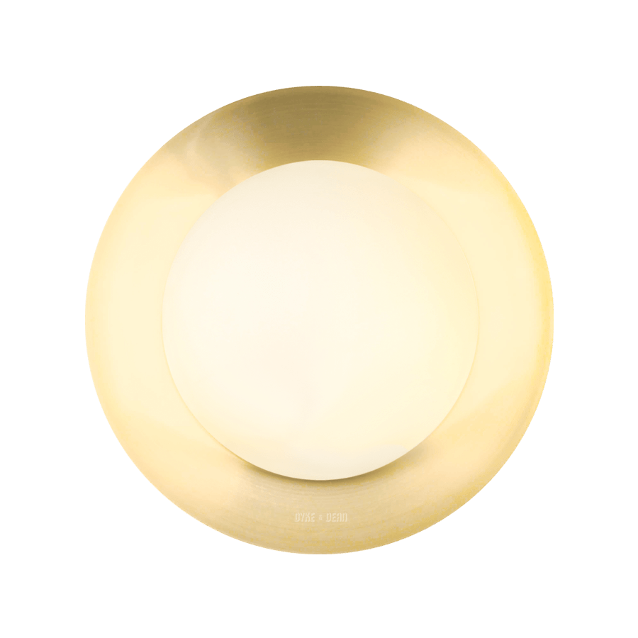 BRASS GLOBE REFLECTOR LAMP 200mm - DYKE & DEAN